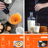 MEGAWISE 3-in-1 Immersion Hand Blender: Powerful 800W, 12-Speed Stick Blender with Sturdy Titanium-Plated Stainless-Steel Blades
