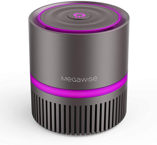 MEGAWISE EPI810 Desktop Air Purifier, True HEPA Filter Air Cleaner Updated 2023 Version
