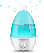 Load image into Gallery viewer, MEGAWISE 1.5L/0.53 Gal Cool Mist Humidifiers, Essential Oil Diffuser with Adjustable Mist Output, 25dB Quiet Ultrasonic

