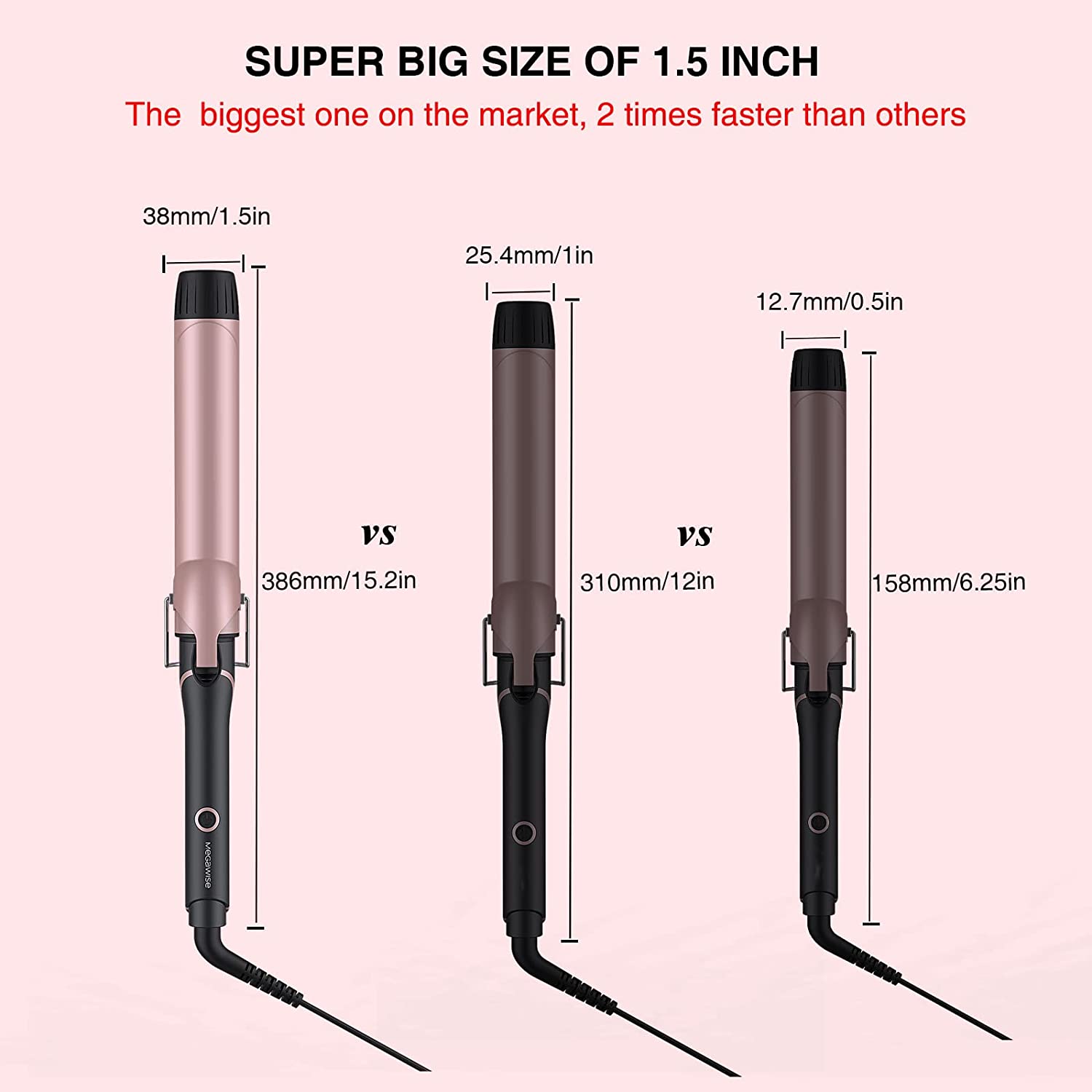 Inch Long Wand Curling Iron Hot Tools Salon Curling Iron/Wand