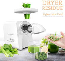 Load image into Gallery viewer, MEGAWISE Slow Masticating Juicer 9 Segment Spiral 2 Speed Modes 50dB Quiet Motor
