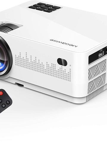 MEGAWISE Mini Projector, 5000Lux Movie Projector, 1080P and 200