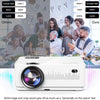 MEGAWISE Mini Projector, 5000Lux Movie Projector, 1080P and 200