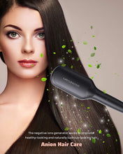 Load image into Gallery viewer, MEGAWISE Enhanced Ionic Anti-Scald Hair Straightener Brush with Universal Dual Voltage, MCH
