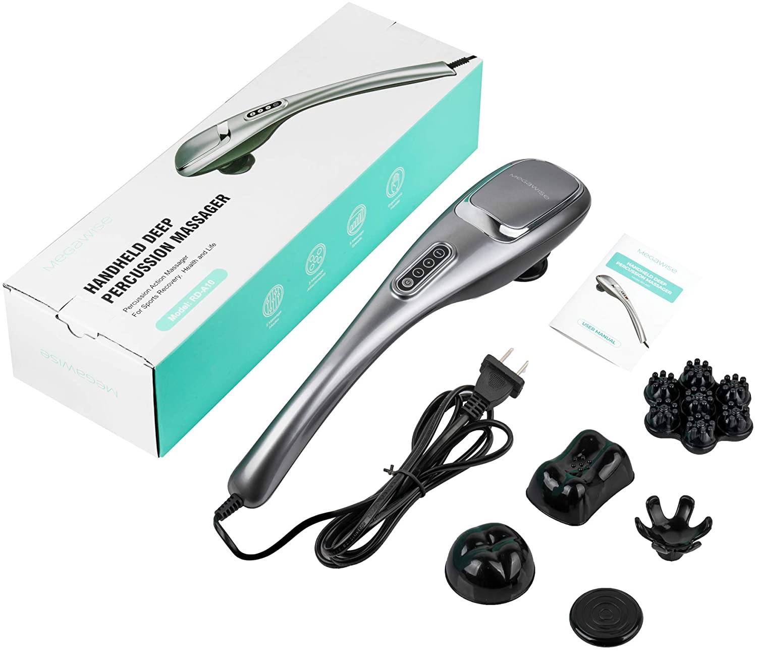 MEGAWISE Handheld Deep Tissue Neck Back Massager – Megawise